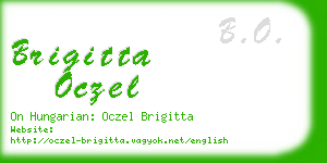 brigitta oczel business card